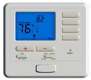 China 2 Heat 1 Cool Boiler Room Thermostat / 24V Programmable Thermostat wholesale