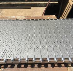 110V 220V Stainless Steel Slat Chain Wire Mesh Conveyor Belt
