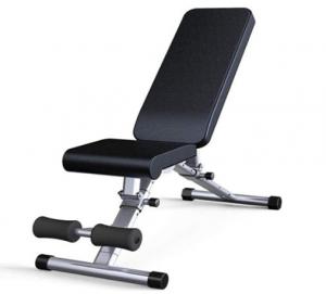 China Customized Adjustable Black PU Steel Bench Workout Equipment Home Gym on sale