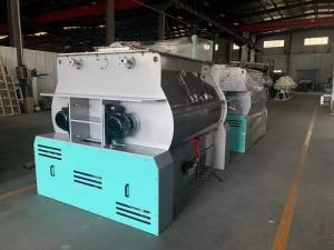 China 250kg 5.5kw Double Shaft Mixer Poultry Feed Mixer Machine 60 Seconds wholesale