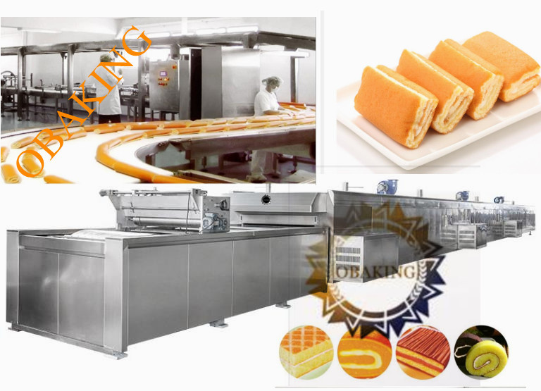 Buy cheap OBESINE automatic sandwich cake production line,cake machines, Automatic cake from wholesalers