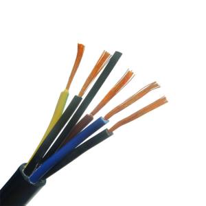 China Pure Copper Electric RVV Cable 300/500v H05vv-f 0.5mm2 2-30cores CE ISO wholesale
