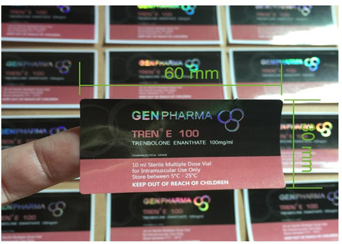 Quality Self Adhesive Labels / 10ml Vial Labels Stickers With Laser Logo Stamped for sale