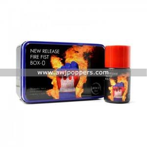 China AWJpoppers Wholesale 37ML Iron Box Fire Fist Box-0 Poppers Strong Poppers for Gay wholesale