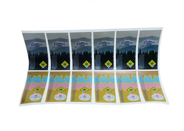 Quality Laser Hologram Personalised Self Adhesive Labels With Special Metllic Texture for sale