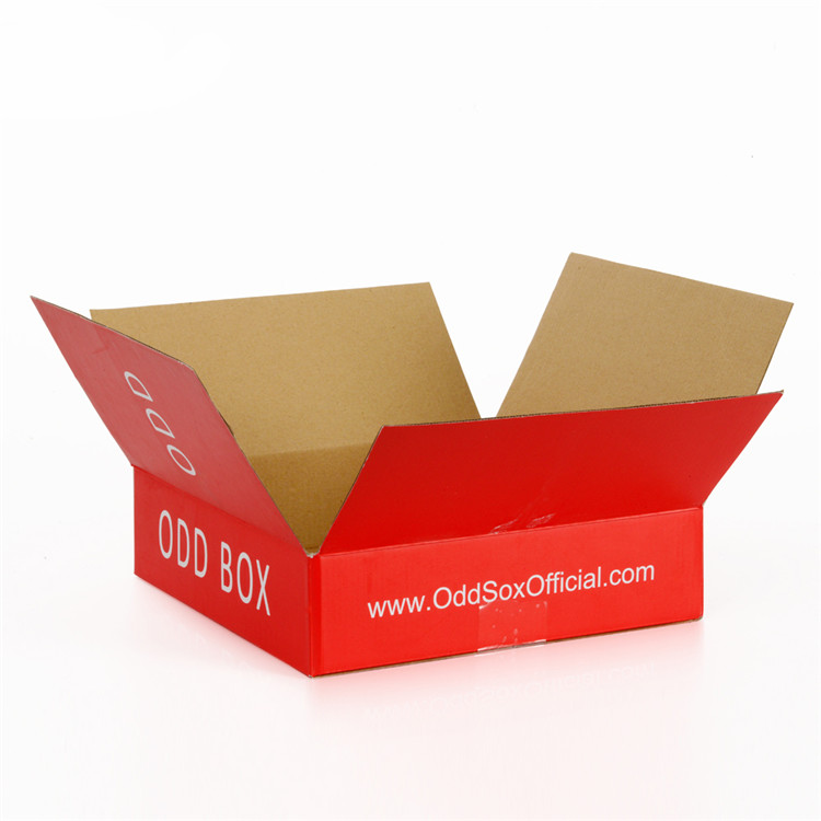 China Red Corrugated Cardboard Packaging Box ，Reusable Custom Printed Corrugated Boxes wholesale
