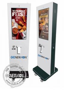 China Outdoor Floor Standing Self Service Kiosk Self Ordering Payment Kiosk Contactless Payment System NFC Credit Card Scanner wholesale