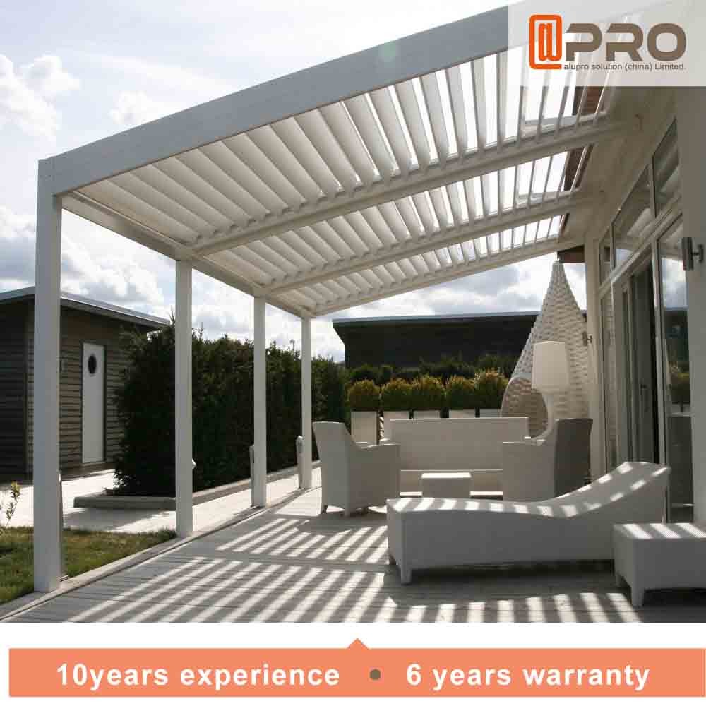 China Durable White Aluminum Attached Pergola Wall Mounted Style For Window Of Office wholesale
