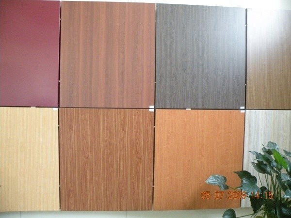 China 0.3mm Wooden Aluminium Composite Panel Sheet For Decoration Curtainwall 1220*2440 wholesale