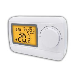 China New Large Dial Button 7 Day Programmable Room Thermostat 230V for sale