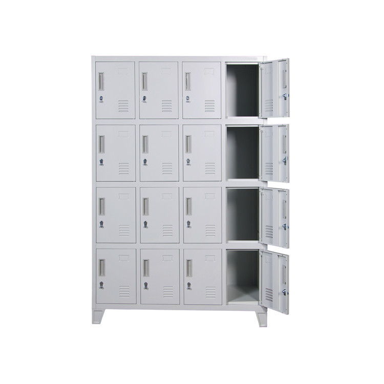 China Differential 16 Door Metal Steel Office Lockers 1.2mm Thickness wholesale