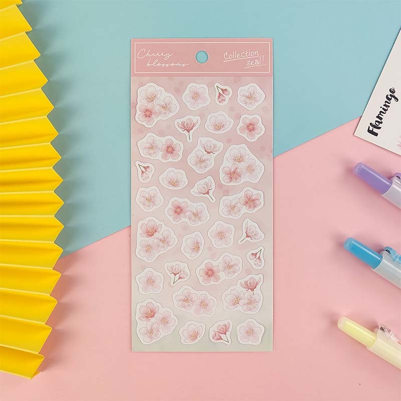 Pearl Paper Self Adhesive Stickers Die Cut Irregular DIY Self Adhesive Labels