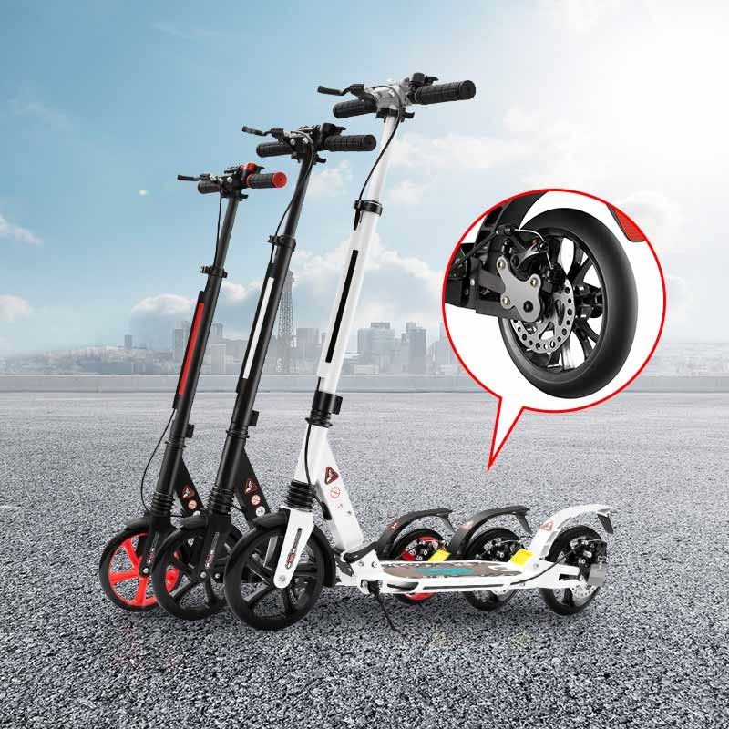 China Outdoor 100KGS Disc Brake Scooters 1040mm Foot Pedal Scooter on sale