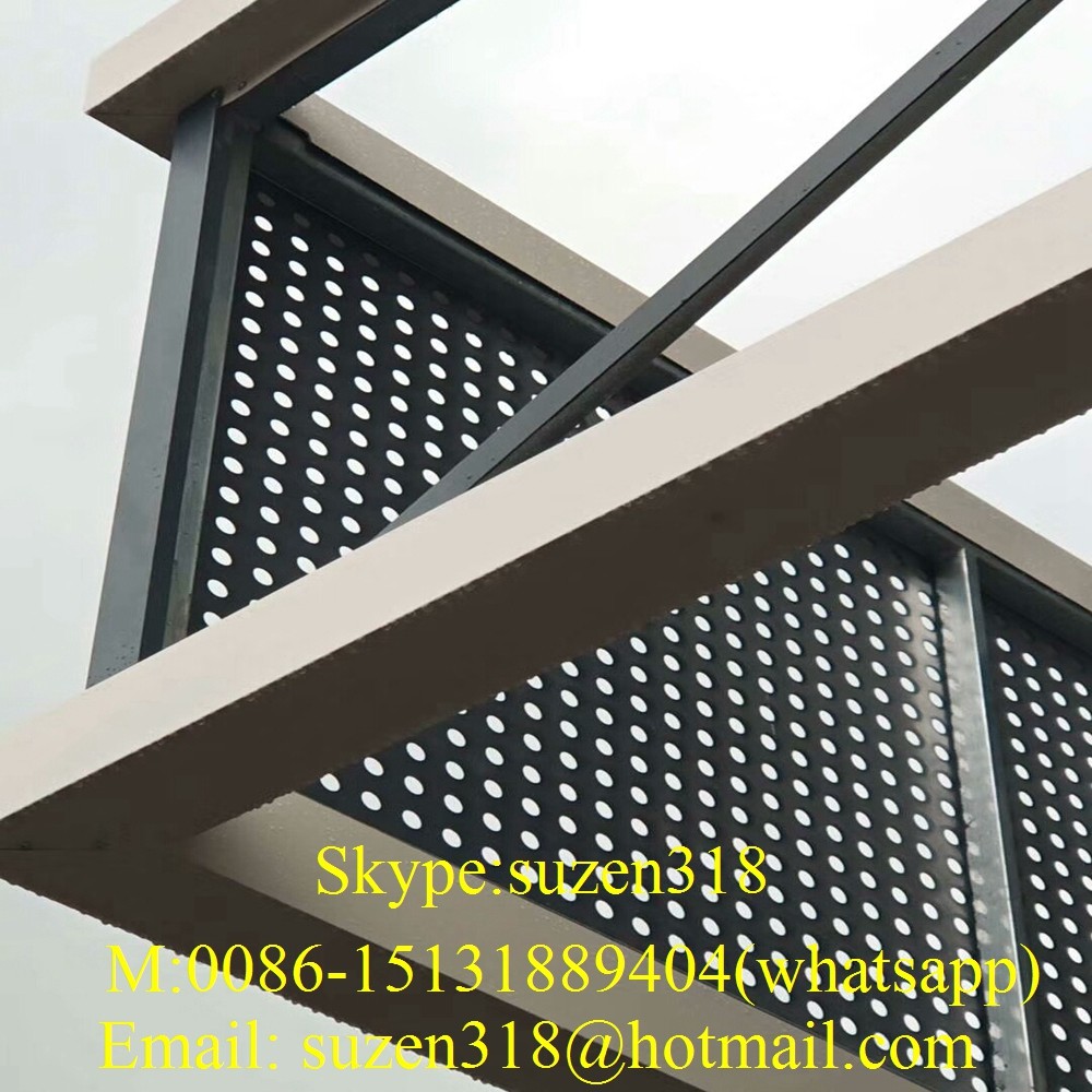 China 1/4 inch perforated aluminum sheet round hole / metal panels perforated building wholesale
