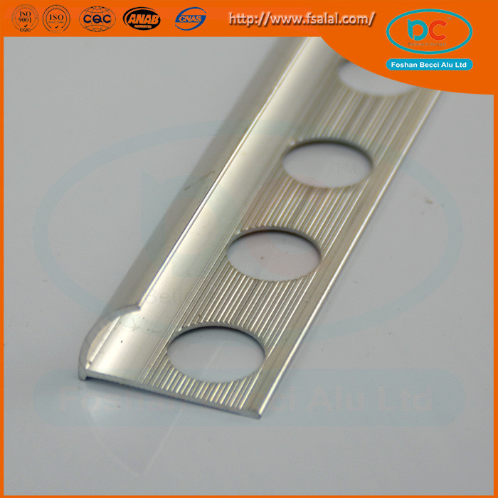 China 6063 Glossy  Aluminum tile trim ,aluminum extrusion wholesale
