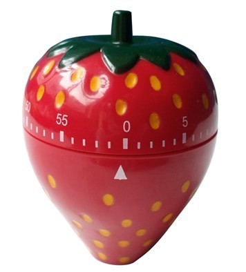 China Red Strawberry Novelty Kitchen Timer Popular Household Products wholesale