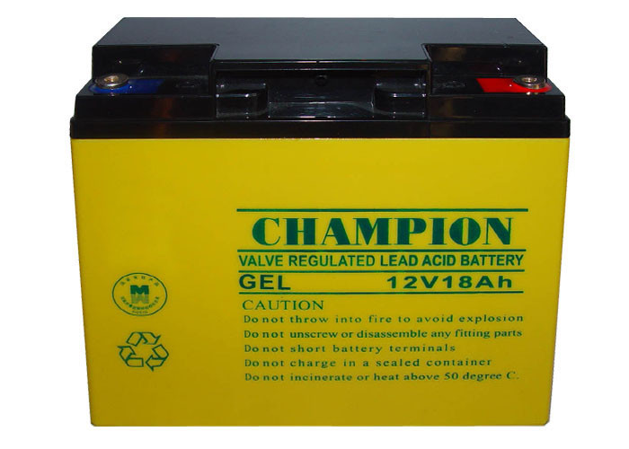 Quality China Champion Battery  12V18AH NP18-12-G Sealed Lead Acid GEL Battery, Solar Battery, Deep Cycle Battery for sale