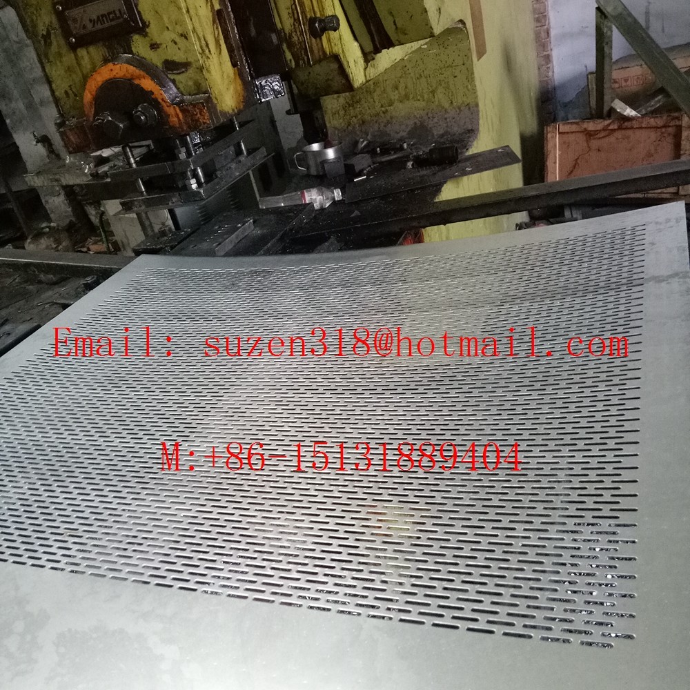 China oblong hole punch perforated sheet / rectangular metal hole punch wholesale