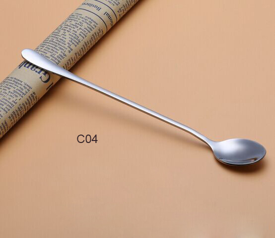 China Stainless Steel Long Handle Iced Tea Spoon，Cocktail Stirring Spoons，Cold Drink 6 wholesale