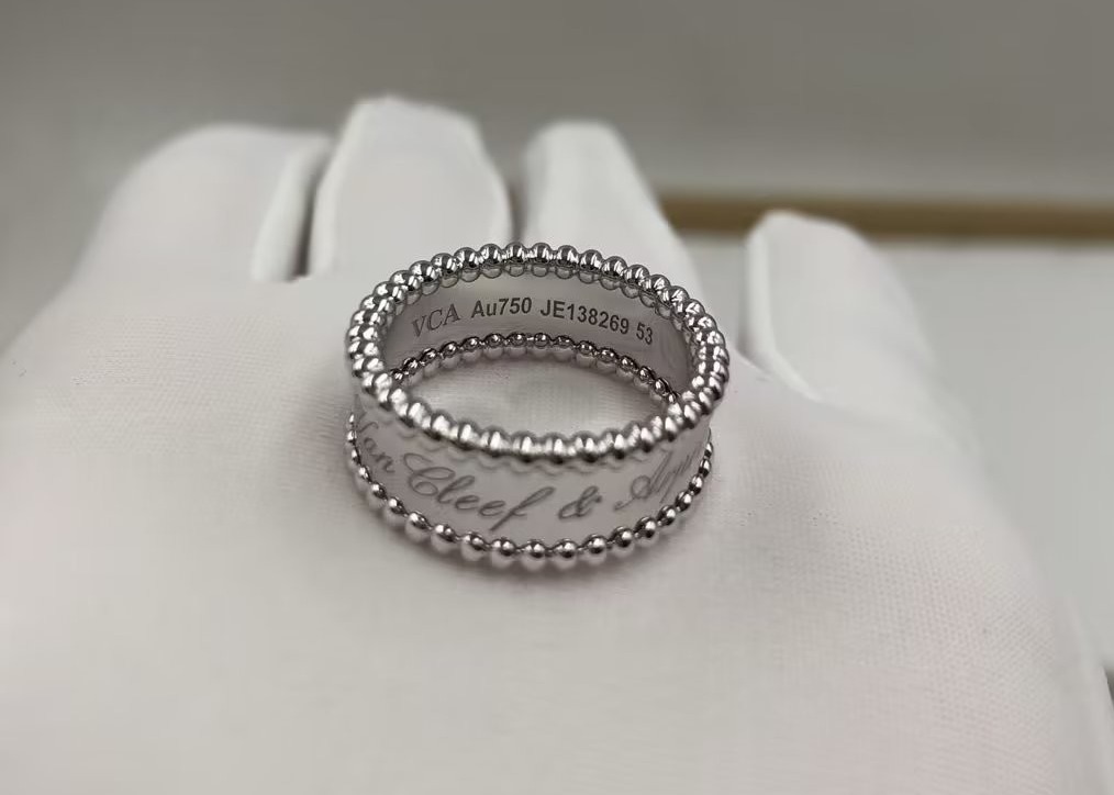 Buy cheap Customized Size 18K White Gold Ring Without Diamond For Gift OEM from wholesalers