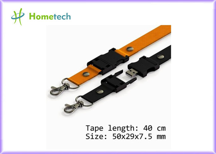 China High quality gifts promotional printed lanyard neck strap USB flash drive for factory workers wholesale