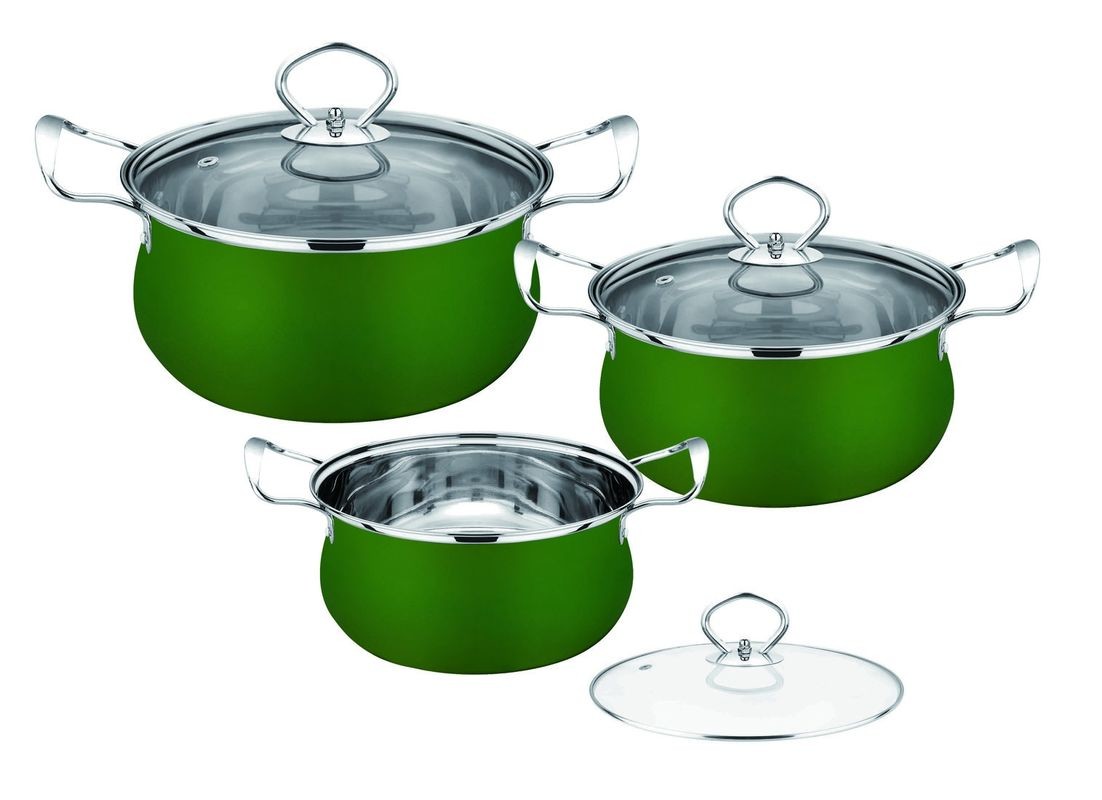 China Ss410 # Stainless Steel Non Stick Cookware , Home Kitchen  Pan Set ECO - Friendly wholesale