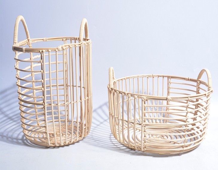 China Rattan Wicker Willow Baby Toys Dirty Clothes Storage Laundry Basket ECO Friendly Fashion Baskets Decorations Furniture wholesale
