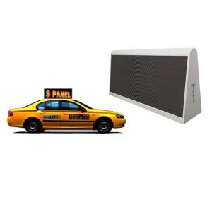 China Outdoor full color taxi top screen P5 P4 led display board for moving advertising on sale