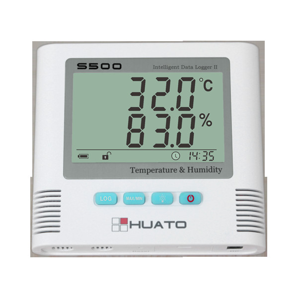 China Sound Light Alarm Import Sensor High Accuracy Server Room use Temperature Humidity Data Logger wholesale
