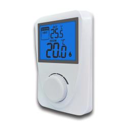 China 230V Non Programmable Digital Heating Room Thermostat Blue Backlight Gas Boiler for sale