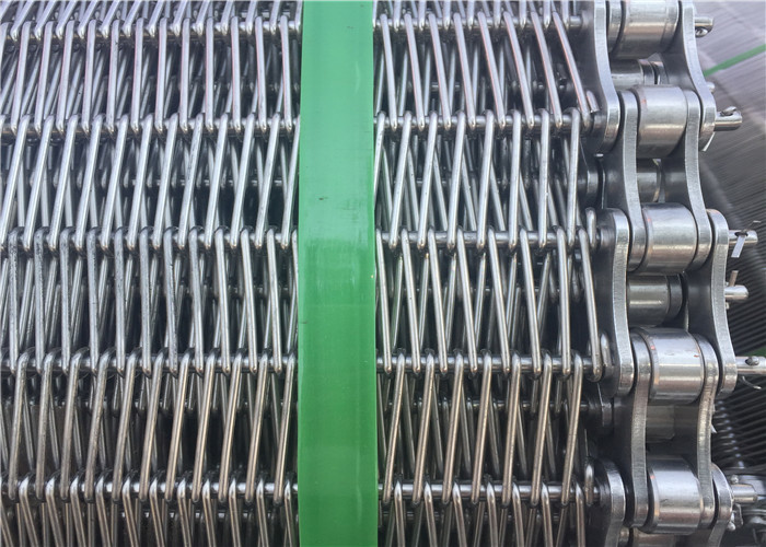 Quality Customized Stainless Steel Wire Mesh Conveyor Belt With Chain SGS Listed for sale