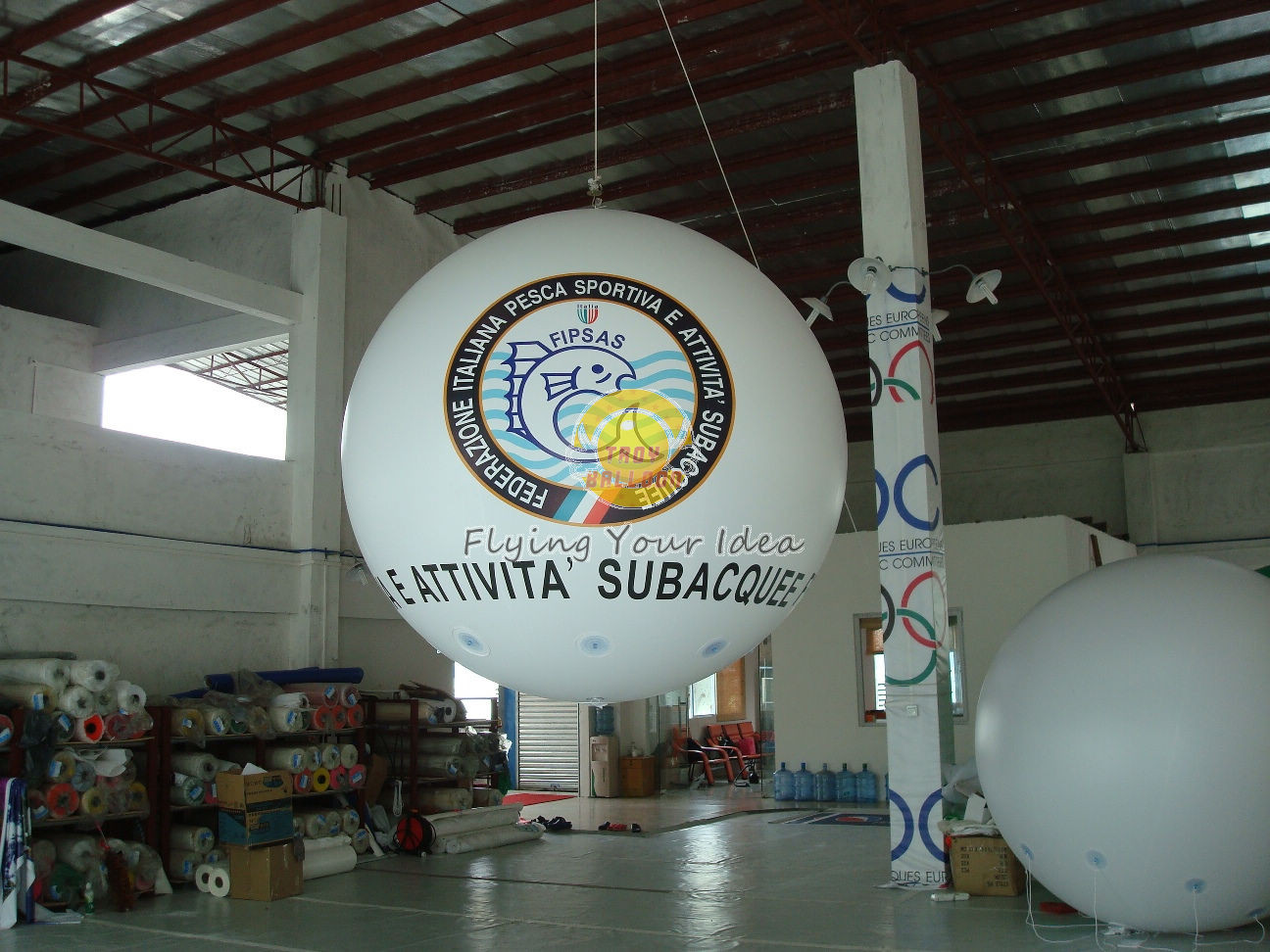 China Customized Inflatable Fireproof advertising helium balloons with UV protected printing wholesale