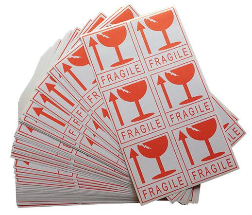 Quality cheap dhl/fedex fragile stickers, eco friendly fragile stickers,fragile shipping stickers,fragile this way up stickers for sale