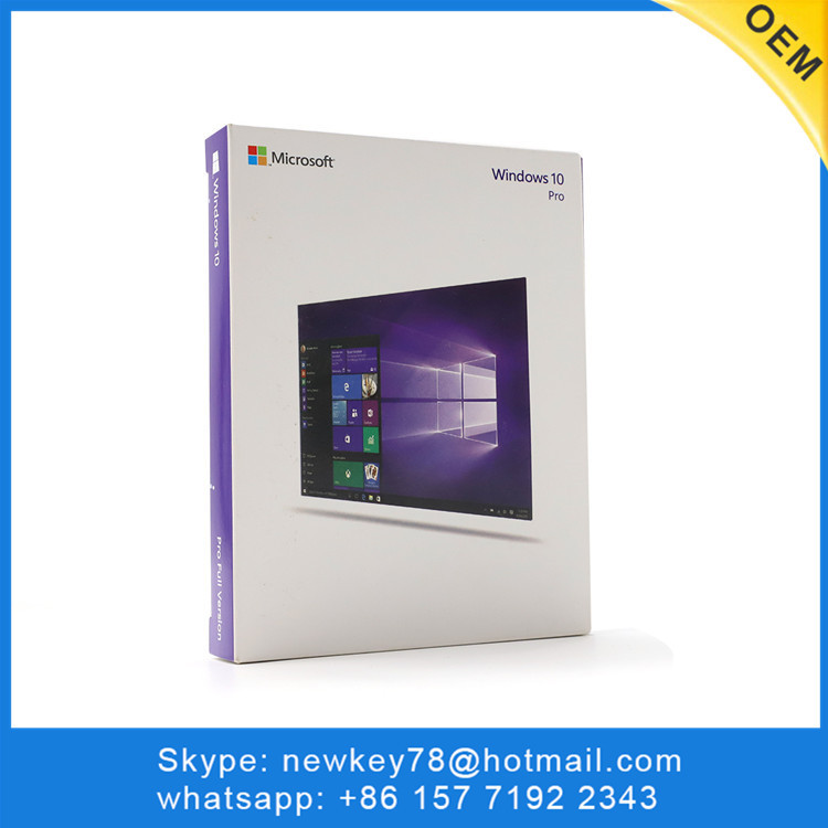 China Windows 10 Professional Retail Box Russian / Korean Language Full Version With DVD / USB on sale