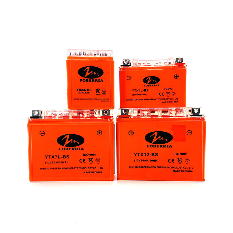 China 12N12 12V12ah Maintenance Free Motorcycle Battery Dry Charged Low Self Discharge wholesale