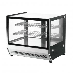 China Commercial Auto Defrost Tabletop Showcase With Square Glass Front on sale