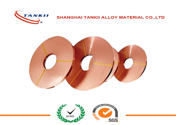 China C1100 Pure Copper Foil 0.075mm * 19 mm for Electronics Industry ROHS Passed wholesale