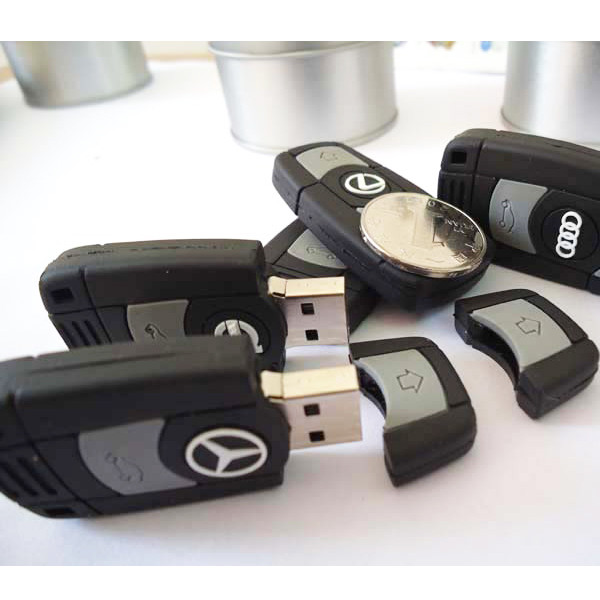 China Car Key Customized USB Flash Drive, 16GB Soft PVC USB Memory Stick on sale