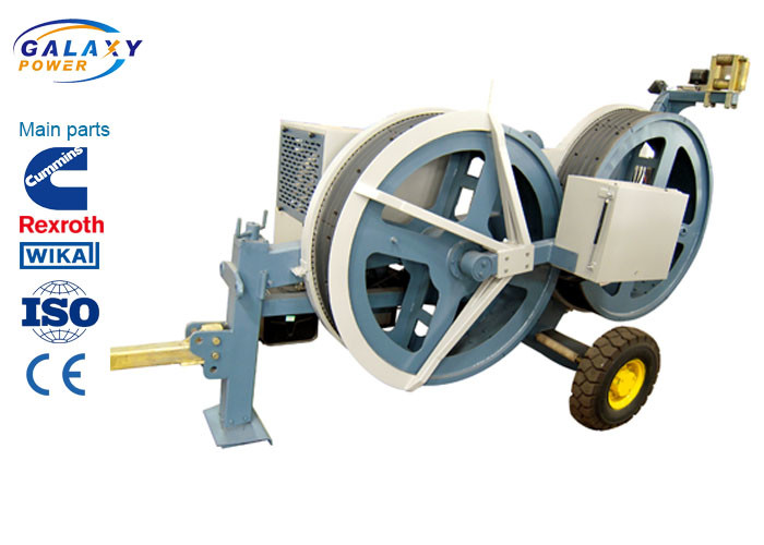China 5T Transmission Line Equipment Hydraulic Tensioner Machine With 1300/1500mm Bull Wheel wholesale