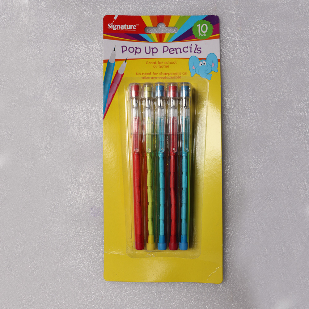 China Hot Selling Standard Non-Sharpening Pencil 9 leads with blister card  for kids wholesale