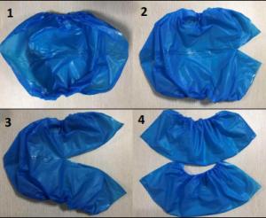 China Throw Away Blue Shoe Covers Disposable 3.5g 3.8g For School Hotel wholesale
