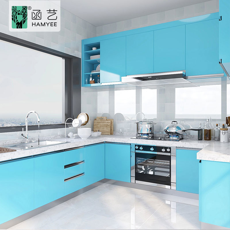 China Vinyl Film Waterproof Kitchen Wallpaper 0.12mm For Cabinet Furniture Countertop wholesale