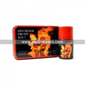 China AWJpoppers Wholesale 37ML Iron Box Fire Fist Box-1 Poppers Strong Poppers for Gay wholesale
