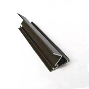 China T5 Aluminum Window Profiles Casement Bead Brown Powder Surface wholesale