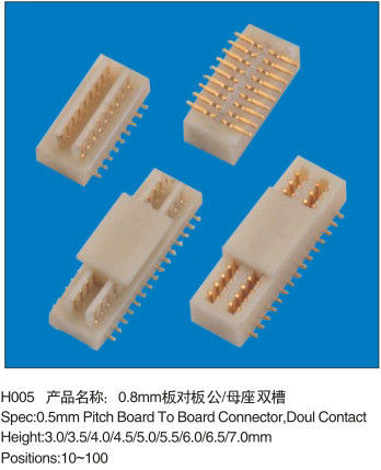 China 0.8MM Pitch Female Plug Board Connector To Computer Motherboard Notebook 100 Pins wholesale