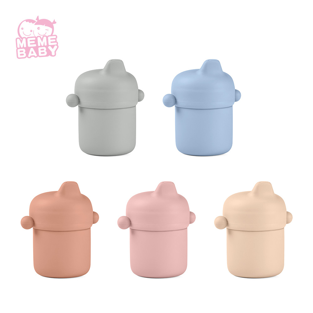 China baby feeding essentials training drinking cup 100% food grade silicone sippy cup spillproof  easy to use and clean on sale
