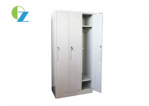 China Customized Steel Office Lockers 3 Door Storage For School Students wholesale