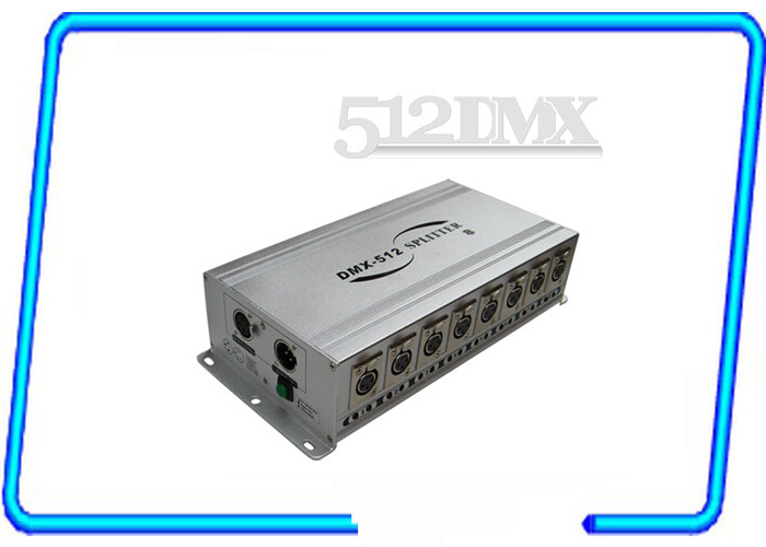 China Eight Way Signal DMX Amplifying Distributor / Signal Distributor dmx opto splitter wholesale