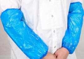 Buy cheap Medical CPE Disposable Arm Sleeve Cover 22*46cm Anti Virus from wholesalers