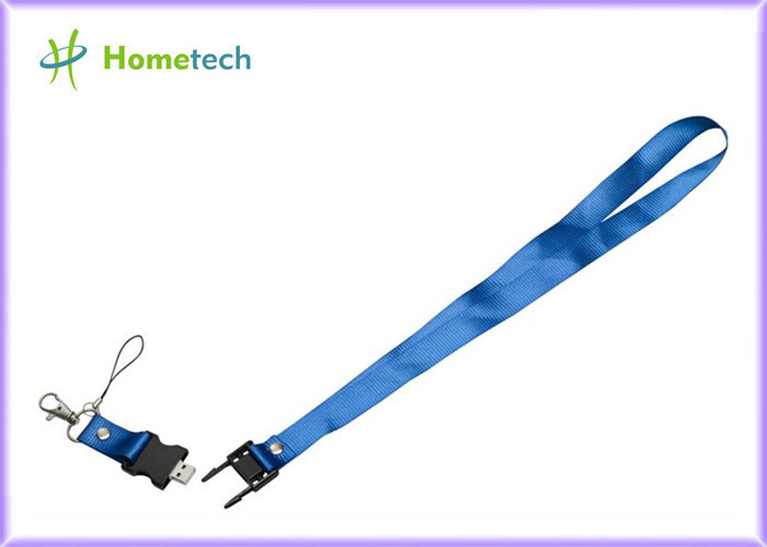 High quality gifts promotional printed lanyard neck strap USB flash drive for